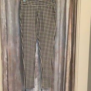 Stylish Houndstooth Ankle Pants